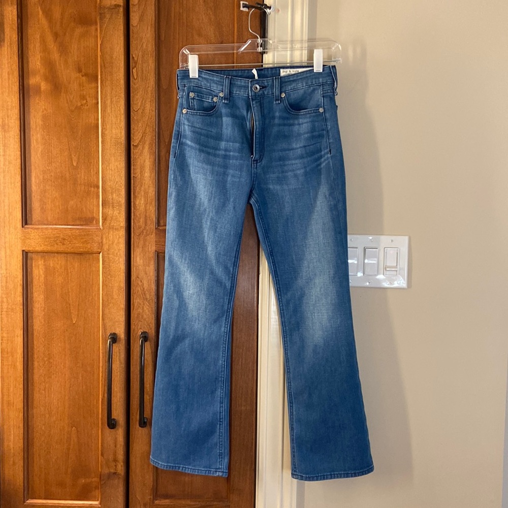 Rag & Bone Nina High Rise Ankle Flare Jeans, Size 26